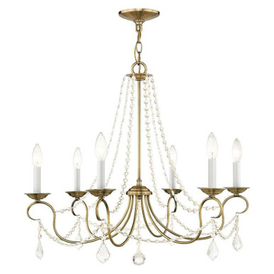 Pennington 6 Light Large Chandelier by Livex - 6516
