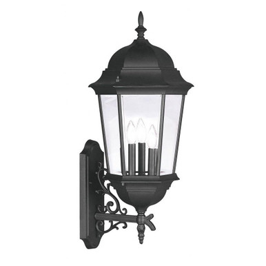 Hamilton 3 Light Outdoor Wall Lantern 23.25 Inch Tall by Livex - 7565-07