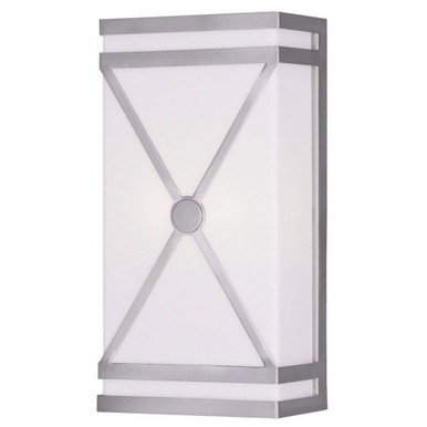 Two Light ADA Wall Sconce 14 Inch Tall by Livex - 9415-07