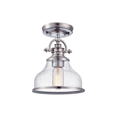 Grant 1 Light 8 Inch Wide Semi Flush Mount by Quoizel - GRTS1708