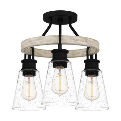 Kingsbridge 3 Light 16 Inch Wide Semi Flush Mount by Quoizel - KGB1718EK