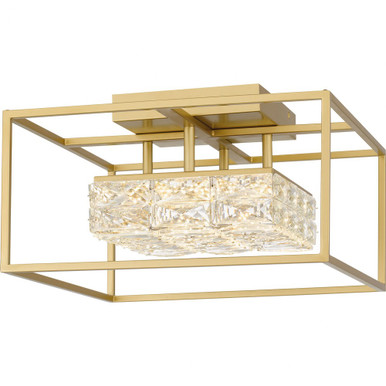 Dazzle 25W LED 15.75 Inch Wide Contemporary Semi Flush Mount by Quoizel - PCDZ1716