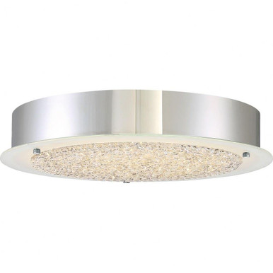 Blaze 22W 1 LED 16 Inch Wide Semi Flush Mount by Quoizel - PCBZ1616C
