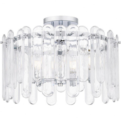 Stiles 5 Light 20.25 Inch Wide Semi Flush Mount by Quoizel - PCSTI1720C