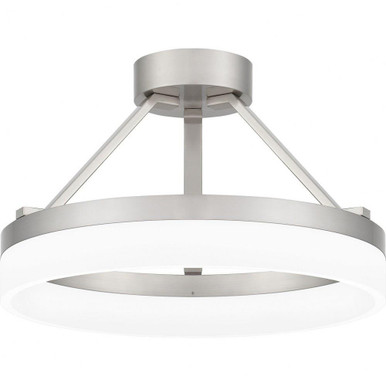 Cohen LED 15.75 Inch Wide Semi Flush Mount by Quoizel - PCOH1716BN