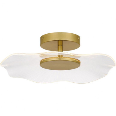 Ibis 20W LED 17.5 Inch Wide Semi Flush Mount by Quoizel - PCIB1718BRG