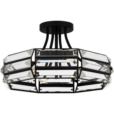 4 Light 17 Inch Wide Semi Flush Mount by Quoizel - QSF6209