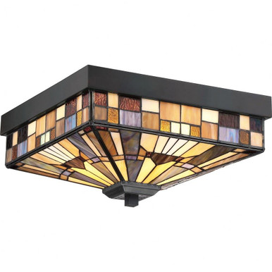 Inglenook 3 Light 14 Inch Wide Flush Mount by Quoizel - TFIK1614VA