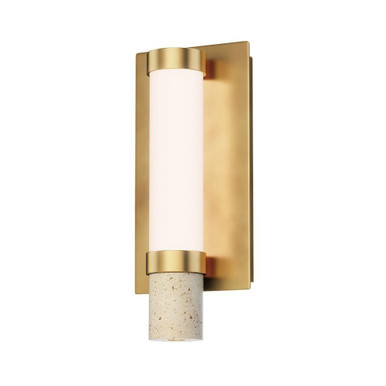 Travertine 9W 2 LED Wall Sconce by ET2 - E11050-01TVGLD