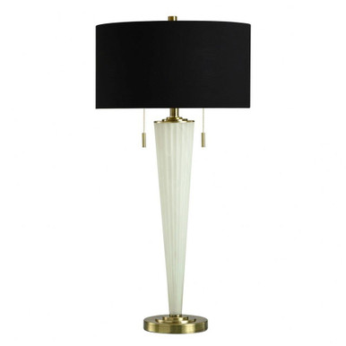 Frosted Funnel 2 Light Table Lamp In Glam Style 34.75 x 17 x Stylecraft - L333241DS