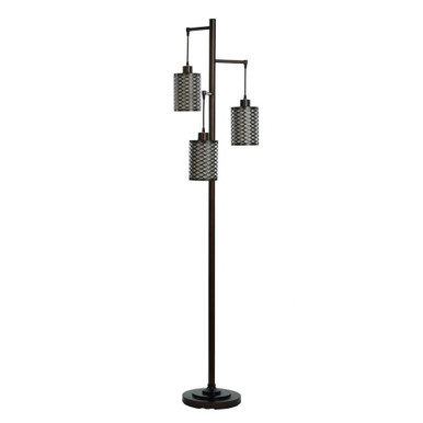 3 Light Three Head Floor Lamp 72 x 11.25 Inches by Stylecraft - L73891DS