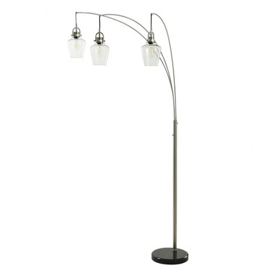 3 Light Floor Lamp 60 Inches Tall and 8.75 Inches Wide by Stylecraft - L74622DS