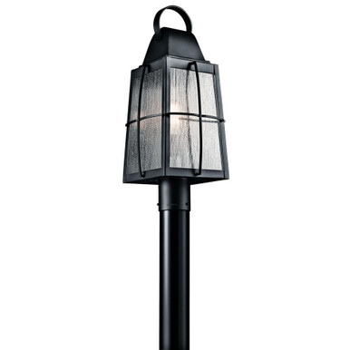 Tolerand 1 Light Outdoor Post Mt 21.75 x 9.5 Inches by Kichler - 49555bkt