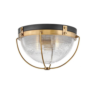 Crew 2 Light 12 Inch Wide Flush Mount by Hinkley - 4841
