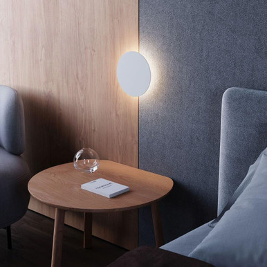 LP 12W 1 LED Round Wall Sconce 7.5 Inch Tall and 7.5 Inch Wide by Sonneman - 7527