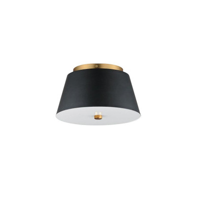 Miles 20W 1 LED 10.5 Inch Wide Flush Mount by Maxim - 10710WTBKNAB