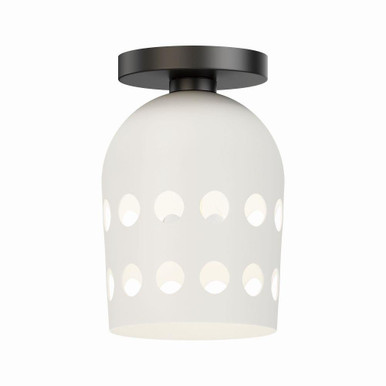 Dottie 1 Light 6.25 Inch Wide Flush Mount by Maxim - 21240WTBK