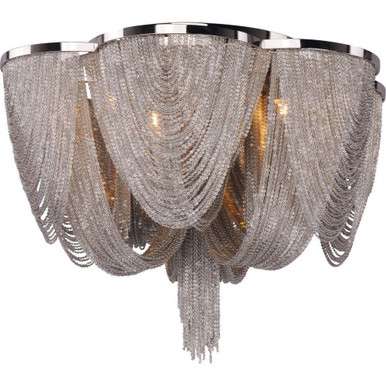 Chantilly 6 Light 18 Inch Wide Flush Mount by Maxim - 21460NKPN