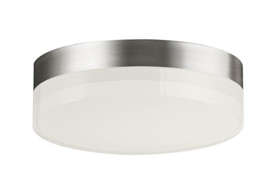 Illuminaire II 12.5W 1 LED 5 Inch Wide Round Flush Mount by Maxim - 57680CLFT