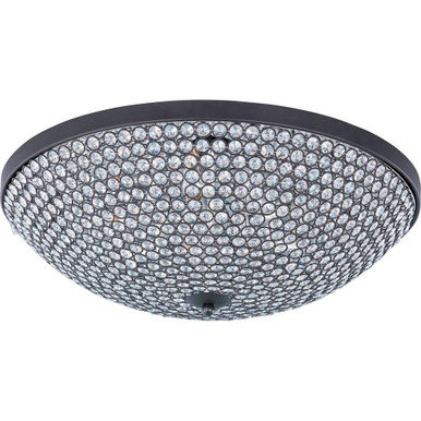 Glimmer 9 Light 22 Inch Wide Flush Mount by Maxim - 39873BCBZ
