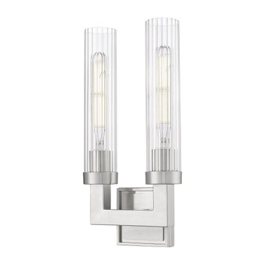 Beau 2 Light Wall Sconce 16.75 Inch Tall and 8 Inch Wide By Z-Lite - 740-2S
