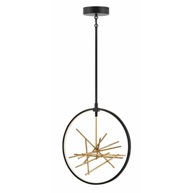 Styx LED Light Small Chandelier by Fredrick Ramond - FR46405BLK