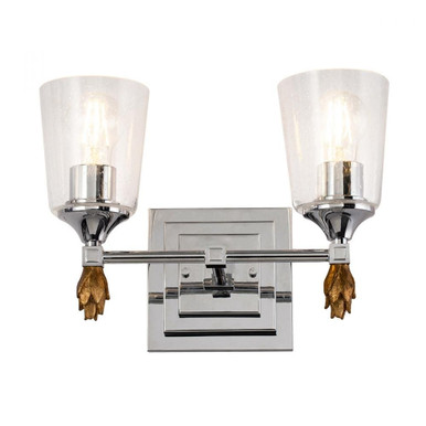 Vetiver 2 Light F1 Vanity Light 13.81 Inch Wide by Lucas and McKearn - BB1022D-F1