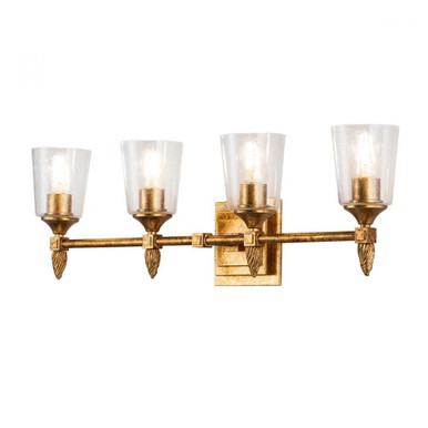 Vetiver 4 Light F2 Vanity Light by Lucas and McKearn - BB1022G-4-F2G