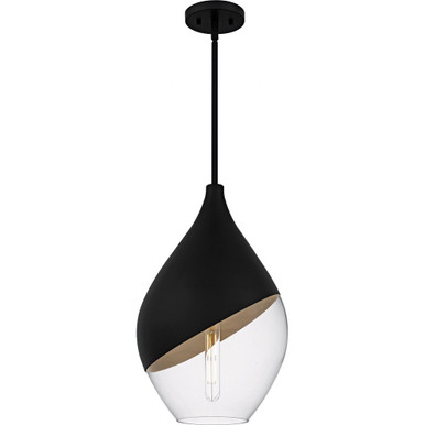 Drover 1 Light Pendant 20.25 Inch Tall and 12 Inch Wide by Quoizel - QMP6797