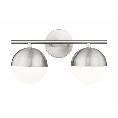 Realm Sphere 2 Light Bath Vanity 9.75 Inch Tall and 16 Inch Wide By Z-Lite - 7517-2V