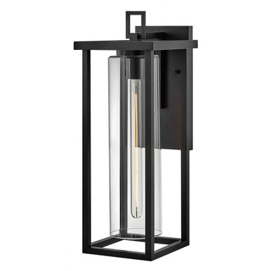 Mateo 12W 1 LED Large Outdoor Wall Lantern by Lark - 81425BK
