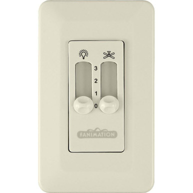 Accessory 3 Speed Non Reversing Fan and Light Wall Control by Fanimation - CW2
