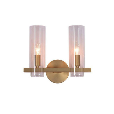 Colonna 2 Light Wall Sconce 5 Inch Tall and 13 Inch Wide by Kanova - KWS0133-2MBR