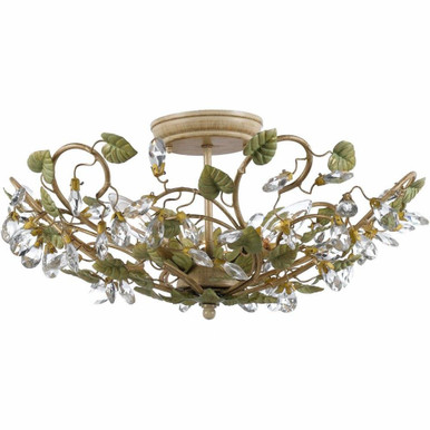 Josie 5 Light 20.5 Inch Wide Flush Mount by Crystorama - 4840-ct