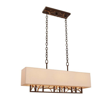 Hudson 6 Light Large Island Chandelier by Kalco - 504160BZG