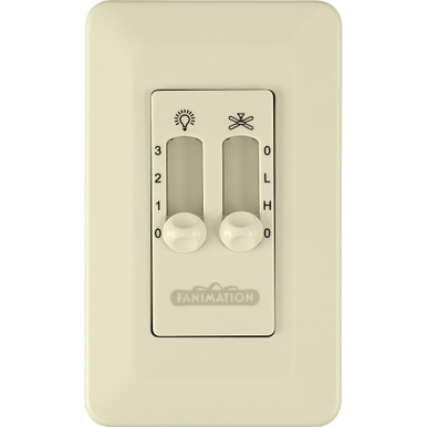 2 Speed Non-Reversing Fan and Light Wall Control by Fanimation - CW6