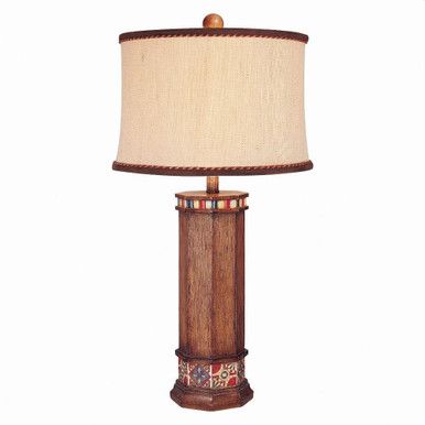 1 Light Table Lamp Fabric Base with Cream Fabric Shade by Minka Lavery - 10373-0