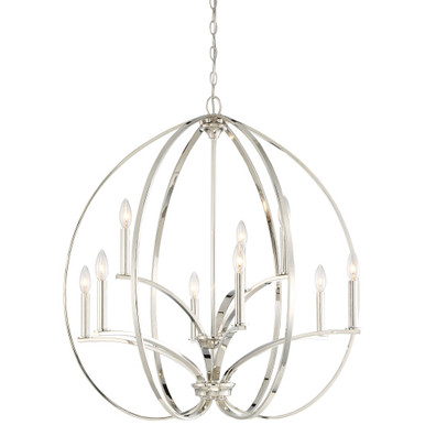 Tilbury 9 Light Large Chandelier By Minka Lavery - 4989-613
