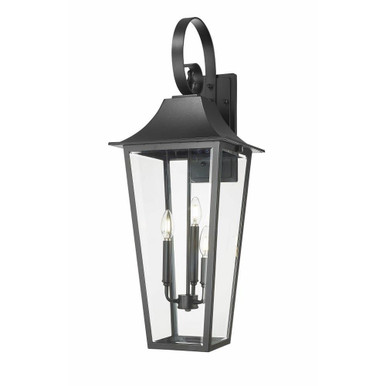 Gannon 3 Light Outdoor Wall Lantern by Z Lite - 5008XL-BK