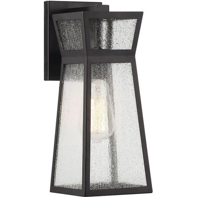 Millford 1 Light Outdoor Wall Lantern 14 Inch Tall by Savoy House - 5-634-BK