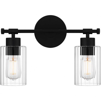 Caputo 2 Light Vanity Light by Quoizel - CAP8615MBK