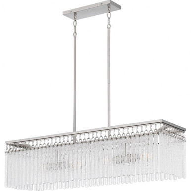 Camilla 4 Light Oversized Linear Chandelier by Quoizel - CMI438BN