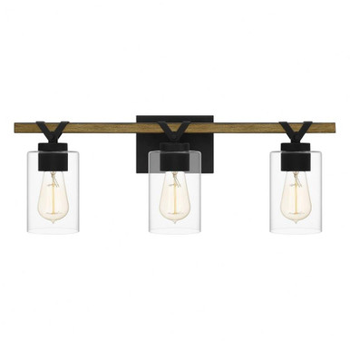 Devon Court 3 Light Vanity Light by Quoizel - DEVN8624MBK