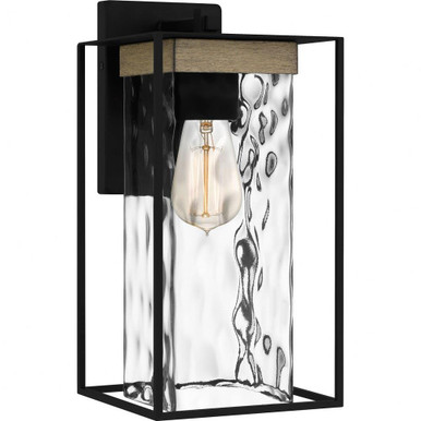 Longwood 1 Light Outdoor Wall Lantern 14.25 Inch Tall by Quoizel - LWD8407MBK