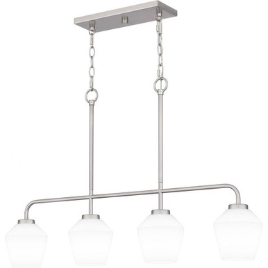 Nielson 4 Light Oversized Linear Chandelier by Quoizel - NIE436
