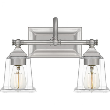 Nicholas 2 Light Coastal Vanity Light by Quoizel - NLC8602
