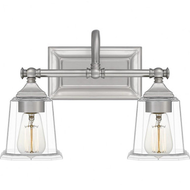 Nicholas 2 Light Coastal Vanity Light by Quoizel - NLC8602
