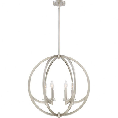 Orion 6 Light Medium Foyer Chandelier by Quoizel - ON2824BN