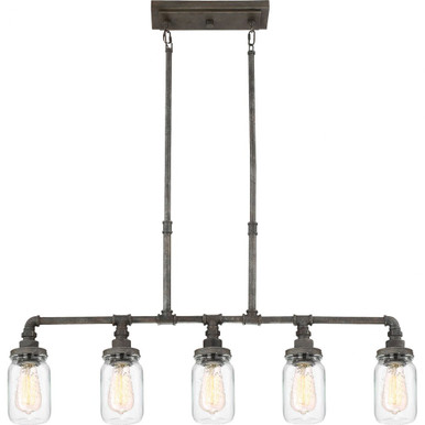 Squire 5 Light Oversized Linear Chandelier by Quoizel - SQR538