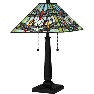 Kirkwood 2 Light Table Lamp 22.75 x 14 Inches by Quoizel  - TF16144MBK